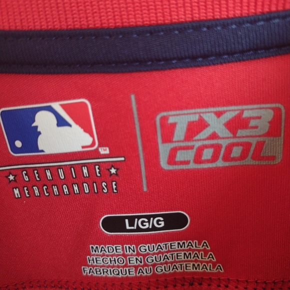 ST LOUIS CARDINALS MLB TX3 COOL MENS SIZE Large 100% POLYESTER GRAY POLO SHIRT - Picture 3 of 3